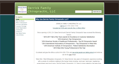 Desktop Screenshot of derrickfamilychiropracticllc.com