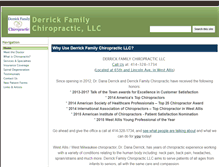 Tablet Screenshot of derrickfamilychiropracticllc.com